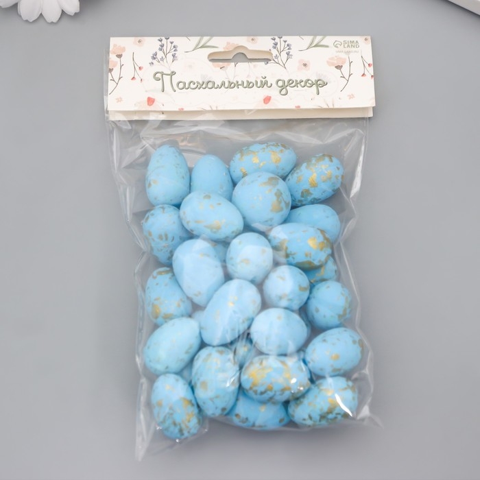 Декор пасхальный Декор пасхальный "Яйцо - золотистые пятнышки" набор 36 шт 3х2х2 см