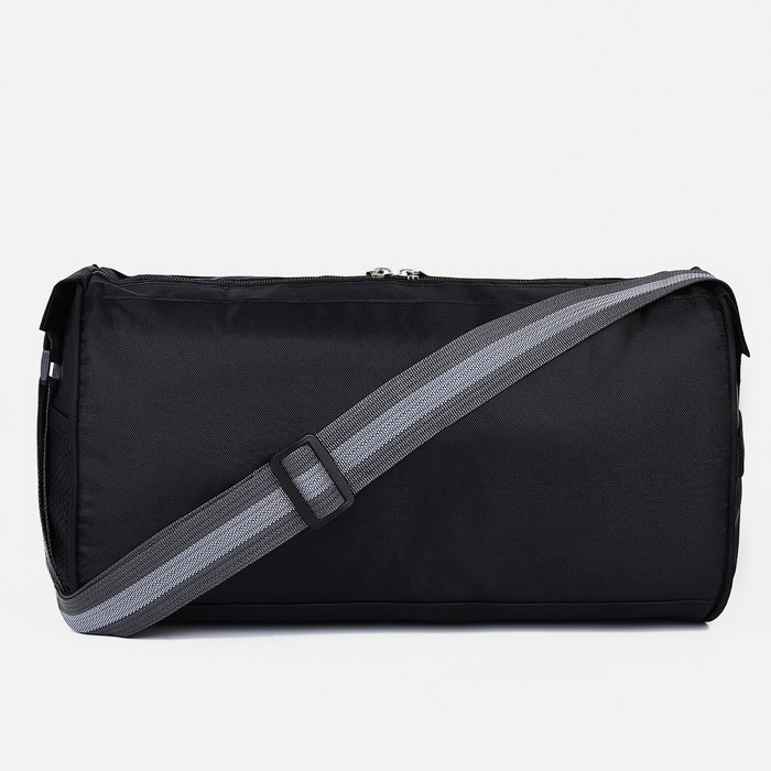 Сумка спортивная на молнии, боковой карман/сетка, регулируемый ремень, маленький размер, цвет чёрный/синий Сумка спортивная на молнии, боковой карман/сетка, регулируемый ремень, маленький размер, цвет чёрный/синий