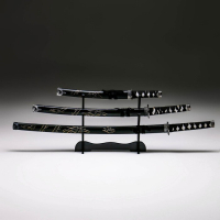 Сув. изделие катаны 3в1 на подставке, ножны дерево, микс 54/81/100см 454263 Сув. изделие катаны 3в1 на подставке, ножны дерево, микс 54/81/100см 454263