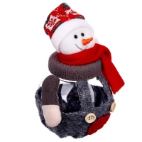 Конфетница &laquo;Новый год&raquo;, баночка, виды МИКС