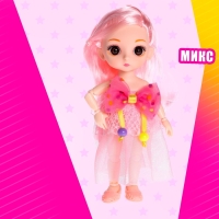 Кукла модная шарнирная «Вуд» в платье, МИКС Кукла модная шарнирная «Вуд» в платье, МИКС