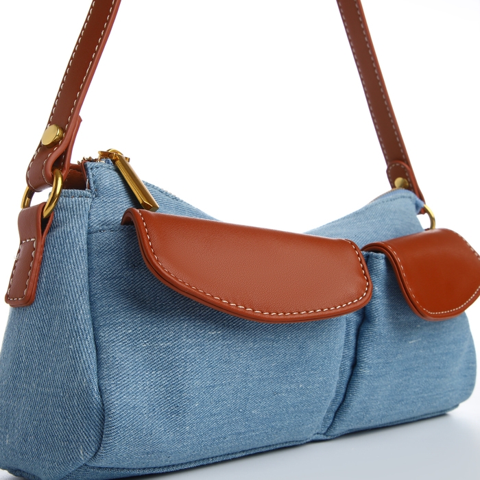 Сумка женская TEXTURA, средний размер, цвет голубой джинс Сумка женская TEXTURA, средний размер, цвет голубой джинс