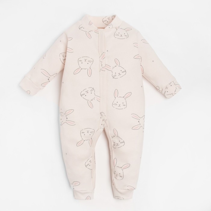 Комбинезон Крошка Я &laquo;Зайчик&raquo;, рост 62-68 см, цвет бежевый
