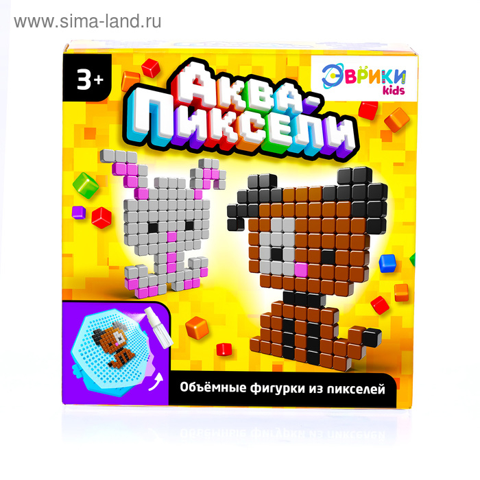 Аквапиксели «Зверята», 200 деталей Аквапиксели «Зверята», 200 деталей