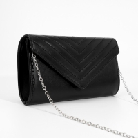 Сумка-клатч на клапане, цвет чёрный Сумка-клатч на клапане, цвет чёрный