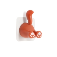 Крючок самоклеящийся CAPPIO MUMURING, однорожковый, оранжевый Крючок самоклеящийся CAPPIO MUMURING, однорожковый, оранжевый