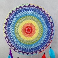 Ловец снов "Разноцветное ажурное кружево" 85х40 см Ловец снов "Разноцветное ажурное кружево" 85х40 см