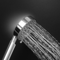 Душевая лейка ZEIN Z0501, пластик, средняя, 5 режимов, хром