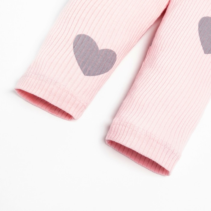 Костюм: джемпер и легинсы Крошка, Я &laquo;Сердца&raquo;, рост 80-86 см, цвет розовый