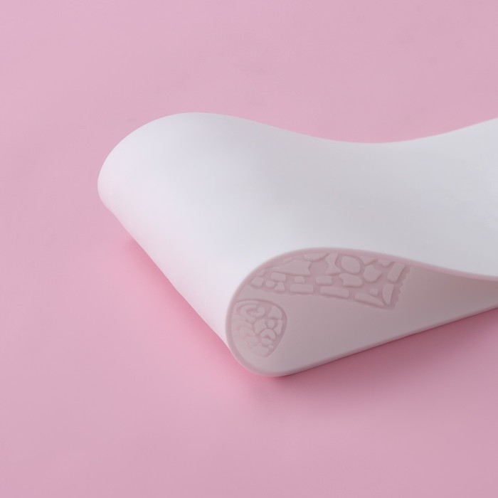 Коврик для айсинга Доляна &laquo;Сердца&raquo;, силикон, 37,5&times;8&times;0,1 см, цвет белый