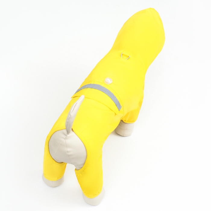 Комбинезон для собак, демисезонный с подкладом, размер 2XL (ДС 42, Ог 56 см), желтый Комбинезон для собак, демисезонный с подкладом, размер 2XL (ДС 42, Ог 56 см), желтый