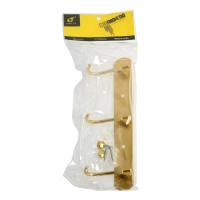 Вешалка CAPPIO CVT004, металлическая, трёхрожковая, цвет золото Вешалка CAPPIO CVT004, металлическая, трёхрожковая, цвет золото