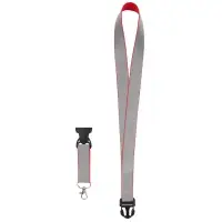 Лента светоотражающая Interlevel, красная с серым Лента светоотражающая Interlevel, красная с серым