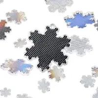 Пешеходный светоотражатель &laquo;Снежинка&raquo;, синий