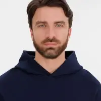 Худи оверсайз унисекс Outshine, темно-синее, размер M/L