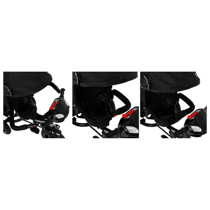 Велосипед трёхколёсный COSMORIDE LX-00ED, цвет чёрный Велосипед трёхколёсный COSMORIDE LX-00ED, цвет чёрный