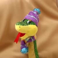 Мягкая игрушка &laquo;Змея&raquo;, зимняя, 72 см, в новогоднем колпаке