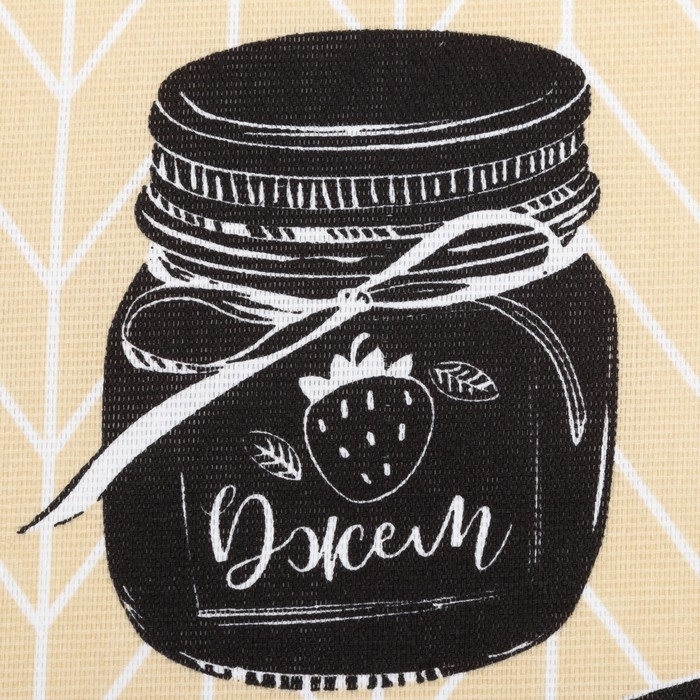 Набор кухонных полотенец Доляна &laquo;Кофе&raquo; 35х60 см - 4 шт, 100% хл