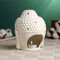 Аромалампа - подставка для благовоний "Будда" 12х10см, белый Аромалампа - подставка для благовоний "Будда" 12х10см, белый