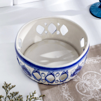 Подставка для яиц "Куличница", гжель, фарфор, 25х11 см Подставка для яиц "Куличница", гжель, фарфор, 25х11 см