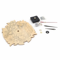 Часы своими руками. Часы - расскраска под роспись &laquo;Лес&raquo;, новогодний набор для творчества