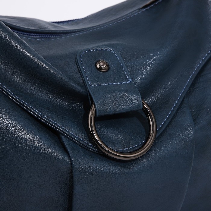 Сумка-мешок на молнии цвет синий Сумка-мешок на молнии цвет синий