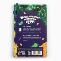 Подарочный набор новогодний «Новый год богатство принесет!», планинг-стикеры 30 л, ручка пластик Подарочный набор новогодний «Новый год богатство принесет!», планинг-стикеры 30 л, ручка пластик