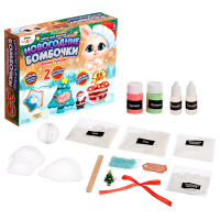 Набор для опытов &laquo;Новогодние бомбочки: Ёлка и кексик&raquo;, своими руками