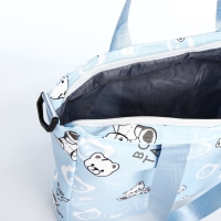 Шопер на молнии, цвет голубой Шопер на молнии, цвет голубой