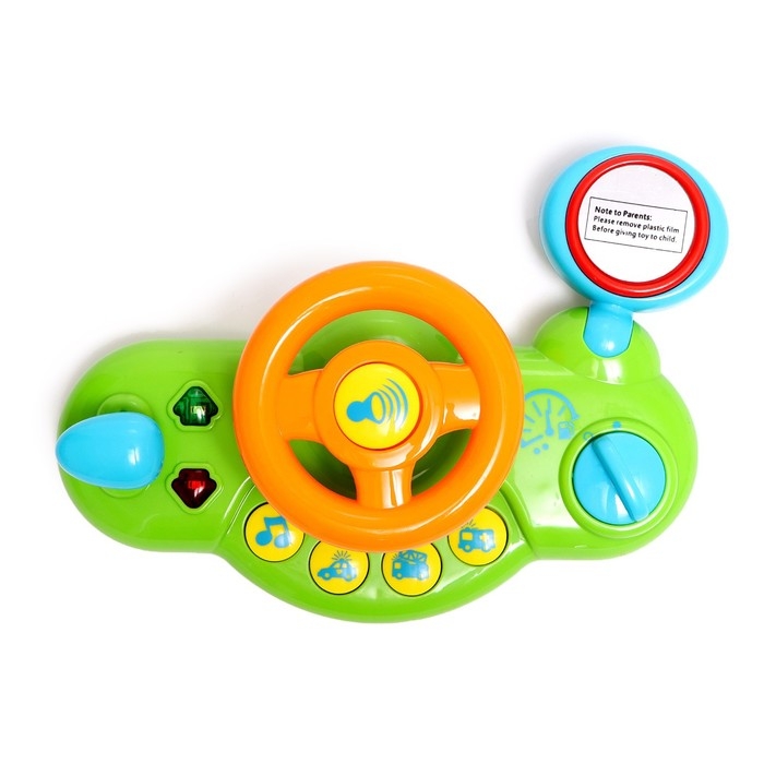 Руль музыкальный развивающий &laquo;Вперёд!&raquo;, световой и звуковой эффект, МИКС