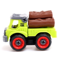 Конструктор винтовой &laquo;Фермерский транспорт&raquo;, набор 2 штуки, с отвёрткой, 55 деталей