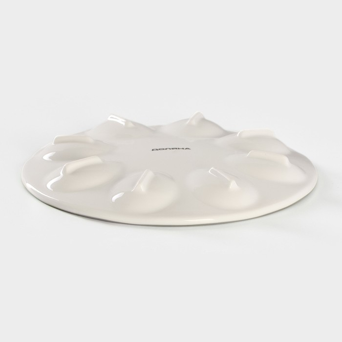 Подставка керамическая для яиц Доляна &laquo;Сад роз&raquo;, d=19,5 см