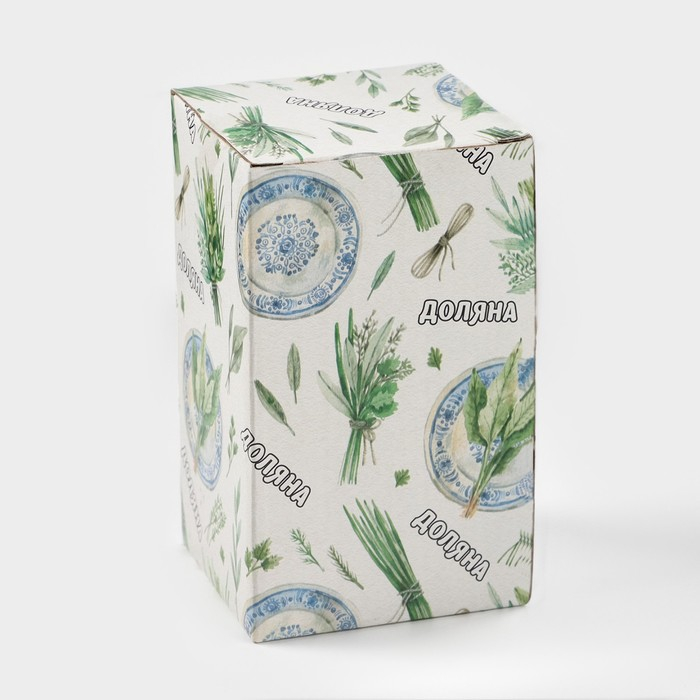 Банка для хранения сыпучих продуктов Доляна &laquo;Кактус&raquo;, 170 мл, 8&times;8&times;15 см, керамическая