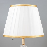 Настольная лампа Анисия E27 40Вт бело-золотой 25х25х43 см RISALUX Настольная лампа Анисия E27 40Вт бело-золотой 25х25х43 см RISALUX