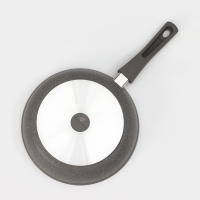 Сковорода, d=26 см, съёмная ручка, стеклянная крышка, антипригарное покрытие, цвет светлый мрамор Сковорода, d=26 см, съёмная ручка, стеклянная крышка, антипригарное покрытие, цвет светлый мрамор