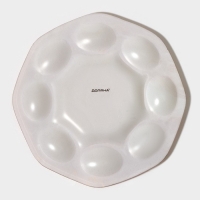 Подставка стеклянная для яиц Доляна &laquo;Со светлой Пасхой&raquo;, d=21 см, 8 ячеек