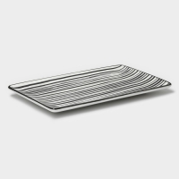 Блюдо фарфоровое сервировочное Magistro Hypnose, 27&times;16,5&times;2 см