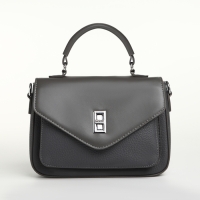 Сумка женская на клапане TEXTURA, маленький размер, цвет тёмно-серый Сумка женская на клапане TEXTURA, маленький размер, цвет тёмно-серый