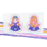 Вышивка крестиком для детей. Игрушка &laquo;Маленькая красавица&raquo;, набор для творчества