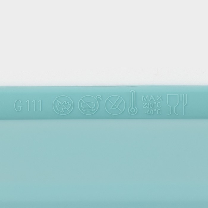 Форма для выпечки «Хлеб», силикон, 31,5×14×6,5 см, цвет бирюзовый Форма для выпечки «Хлеб», силикон, 31,5×14×6,5 см, цвет бирюзовый