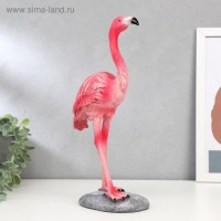 Сувенир полистоун "Розовый фламинго на камне" МИКС 35,5х14х10,5 см