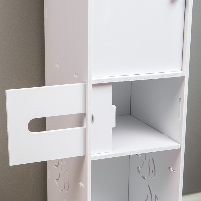 Пенал для ванной комнаты, напольный, 20 х 24 х 80 см, пластик