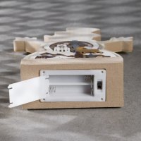 Светодиодная фигура &laquo;Снеговичок&raquo; 12 &times; 23 &times; 5 см, дерево, батарейки АААх2 (не в комплекте), свечение тёплое белое