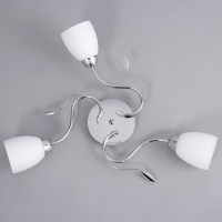 Люстра "Джил" 3х60Вт Е27 Хром 58х58х22см Люстра "Джил" 3х60Вт Е27 Хром 58х58х22см