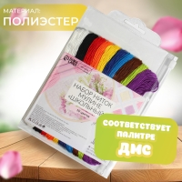 Набор ниток мулине &laquo;Школьный&raquo;, 8 &plusmn; 1 м, 10 шт