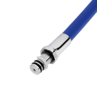 Излив для смесителя ZEIN, 3/4", гибкий, силикон, нержавеющая сталь, 50 см, сетка пластик, синий 73 Излив для смесителя ZEIN, 3/4", гибкий, силикон, нержавеющая сталь, 50 см, сетка пластик, синий 73