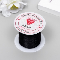 Резинка для бисера 0,8 мм, 10 м, чёрный Резинка для бисера 0,8 мм, 10 м, чёрный