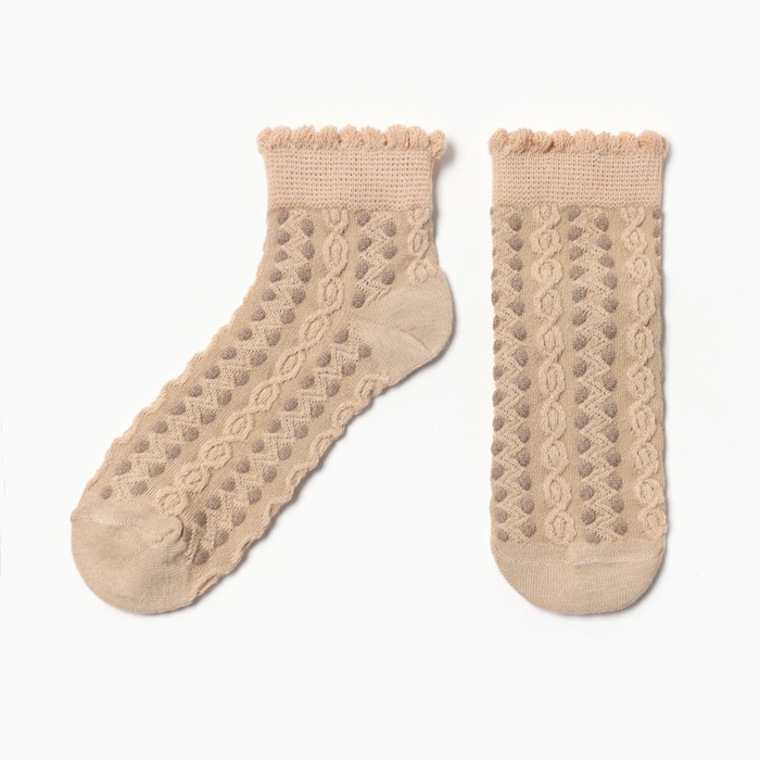 Носки детские в узор Носки детские в узор "Медвежонок" MINAKU, цв.бежевый (4-8 лет)
