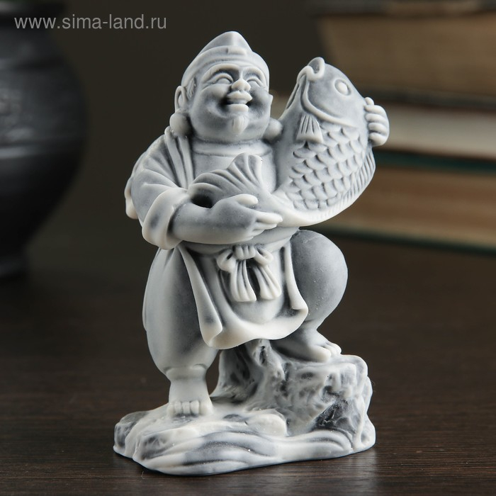 Сувенир Сувенир "Эбису со священной рыбой Тай" 9см