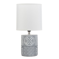 Настольная лампа "Агата" Е14 40Вт серый 16х16х31 см RISALUX Настольная лампа "Агата" Е14 40Вт серый 16х16х31 см RISALUX